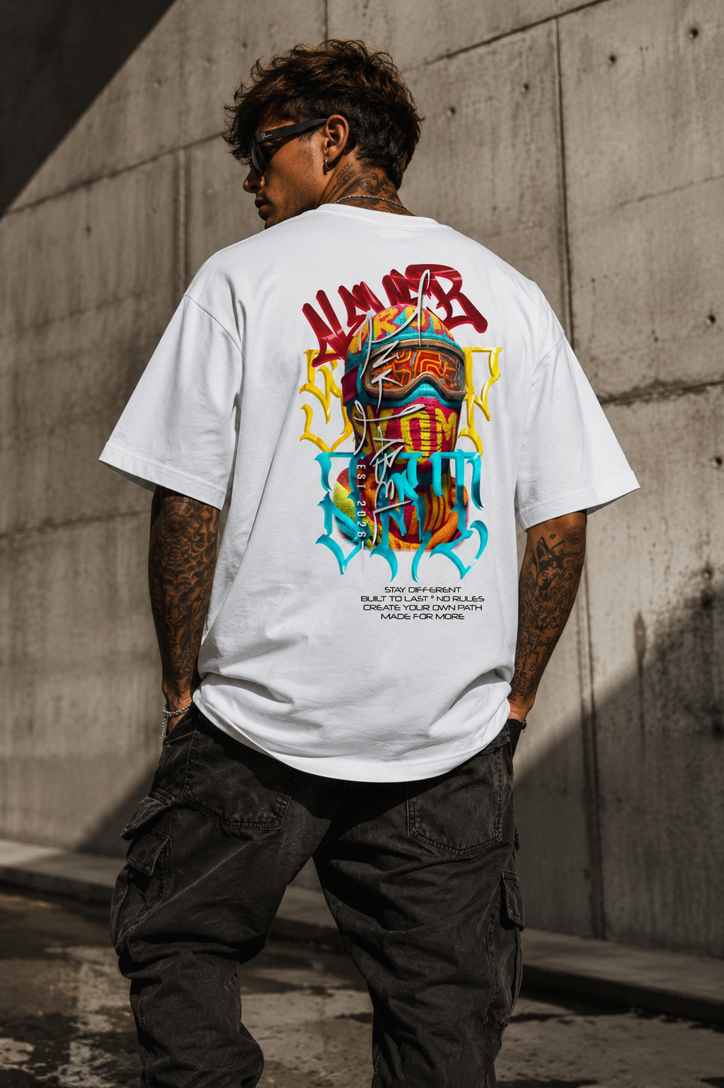 Ink Label Oversize Never Stop Art