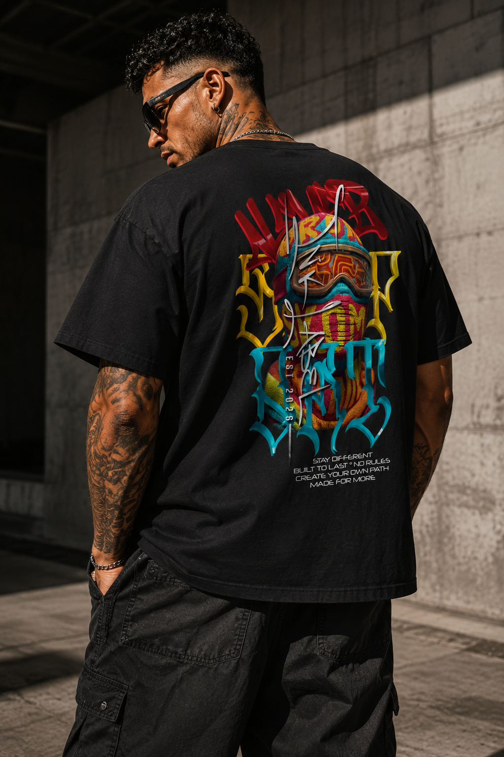Ink Label Oversize Never Stop Art