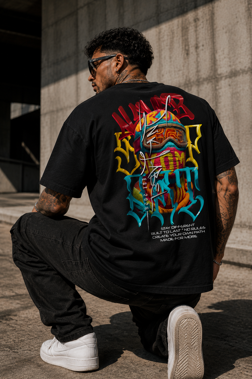 Ink Label Oversize Never Stop Art