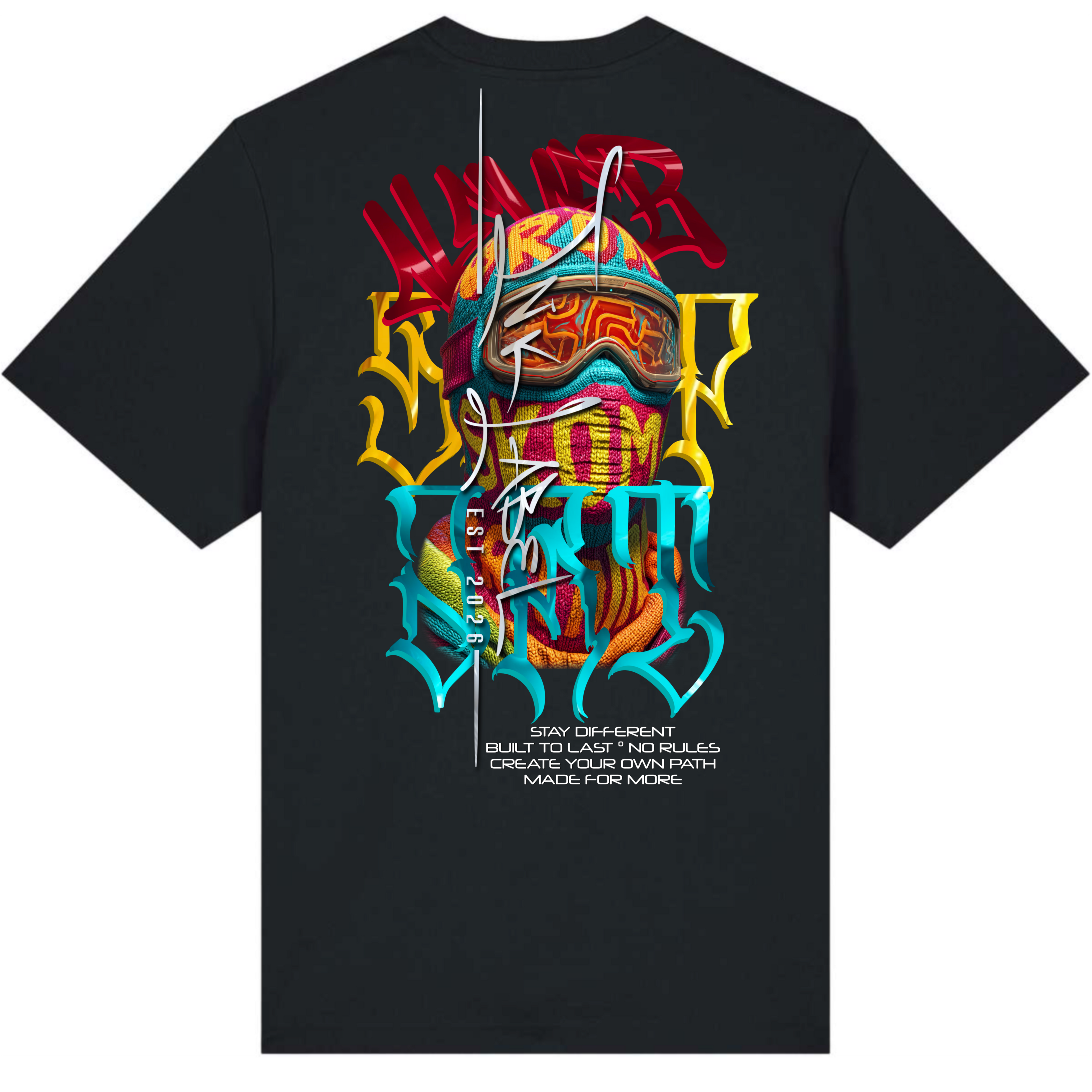 Ink Label Oversize Never Stop Art